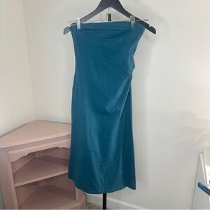 Moda International Teal Tube Top Dress Small